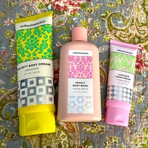 Refreshments Bundle Velvety Body Cream, Pearly Body Wash, & Luscious Han…